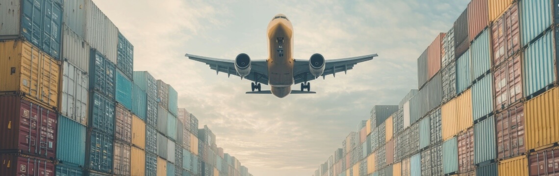 Shipping Container and Plane