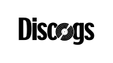 Discogs logo featuring stylized text with a vinyl record design.