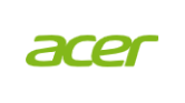 Acer logo in green text.