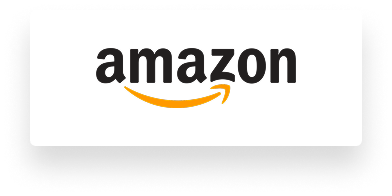 Amazon logo with a yellow arrow forming a smile.