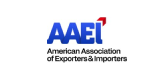 Logo of the American Association of Exporters & Importers (AAEI) with a red upward arrow integrated into the letter "I".