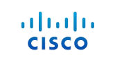Cisco logo featuring blue text and vertical bars resembling a bridge.