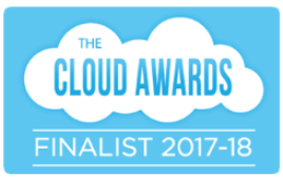AvaLaRa logo in blue and white with the words 'Cloud Awards 2018'