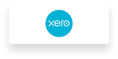 Xero logo, featuring white text on a blue circular background.