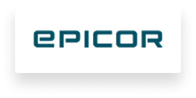 Epicor logo in teal text on a white background.