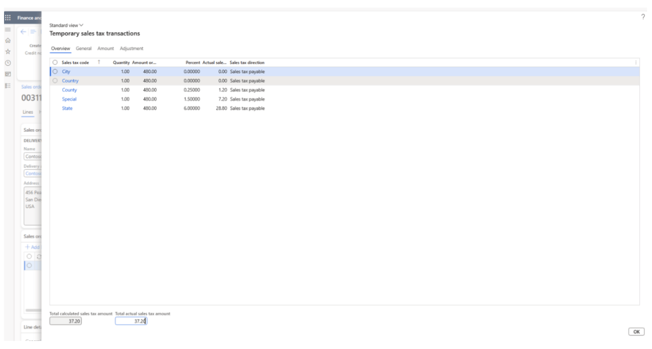Microsoft Dynamics Finance Integration Page