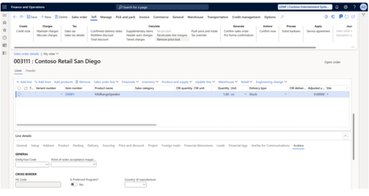 Microsoft Dynamics Finance Integration Page